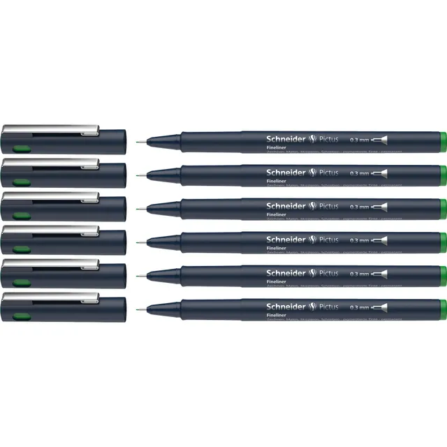 schneider-pictus-fineliner-0-3-mm-6er-pack-gr-n image 1