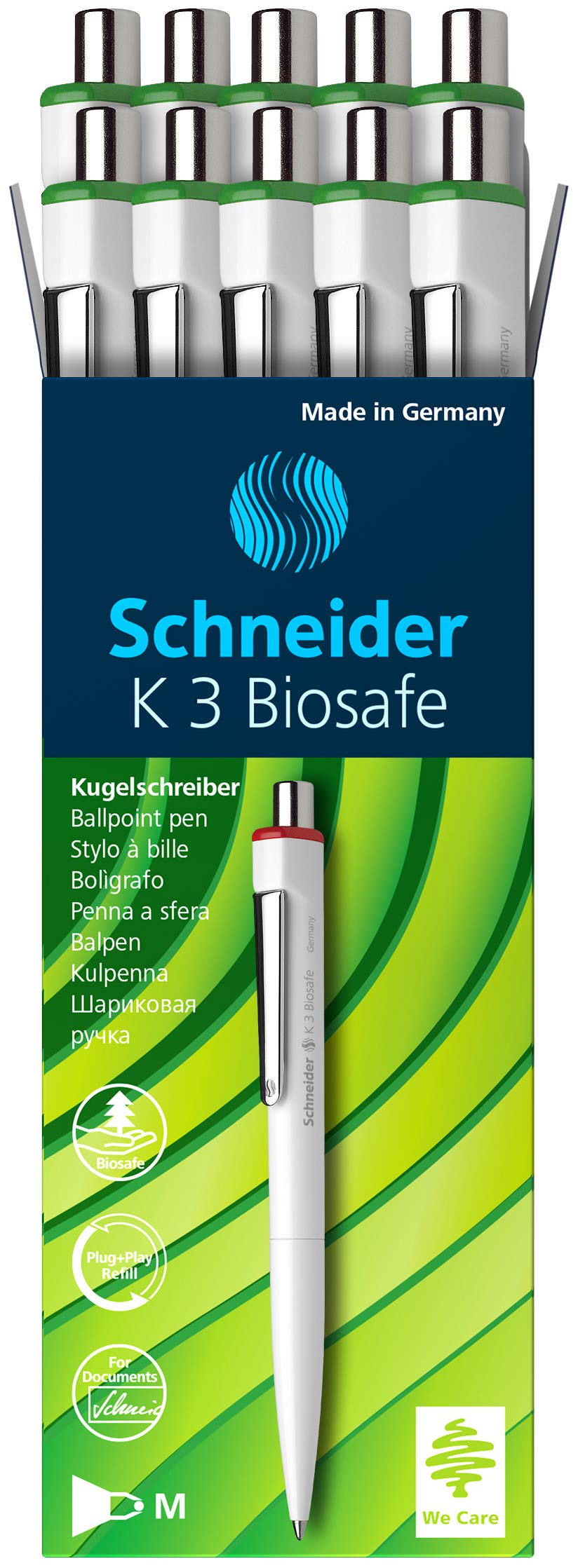 schneider-k-3-biosafe-kugelschreiber-m-gr-n-10er-pack-dokumentenecht image 2