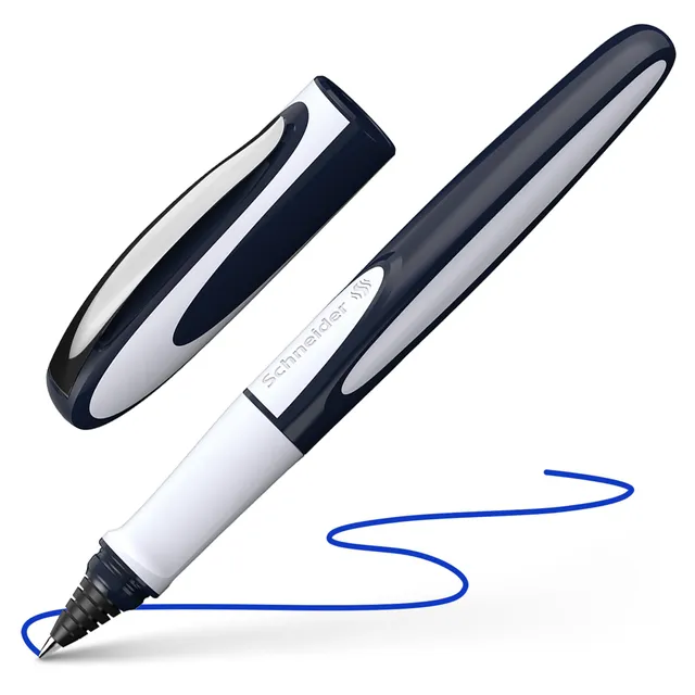 schneider-ray-tintenroller-m-blau-geh-use-tiefblau-hellgrau image 1
