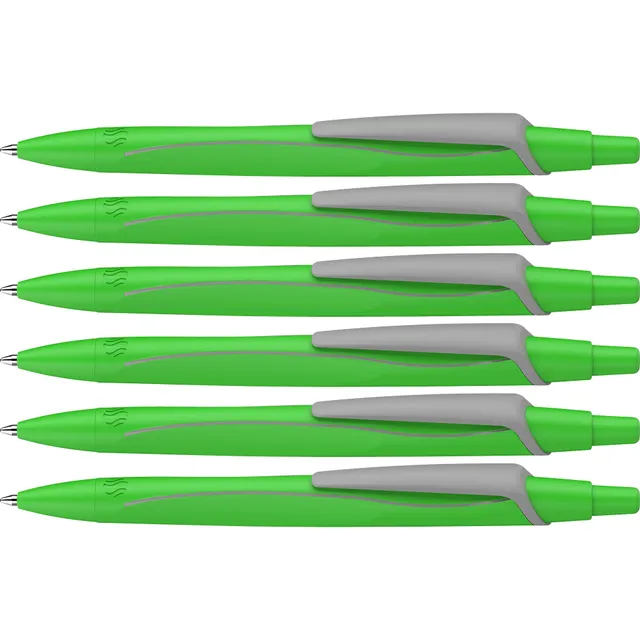 schneider-reco-neon-edition-kugelschreiber-neongr-n-blau-6-st-ck image 1