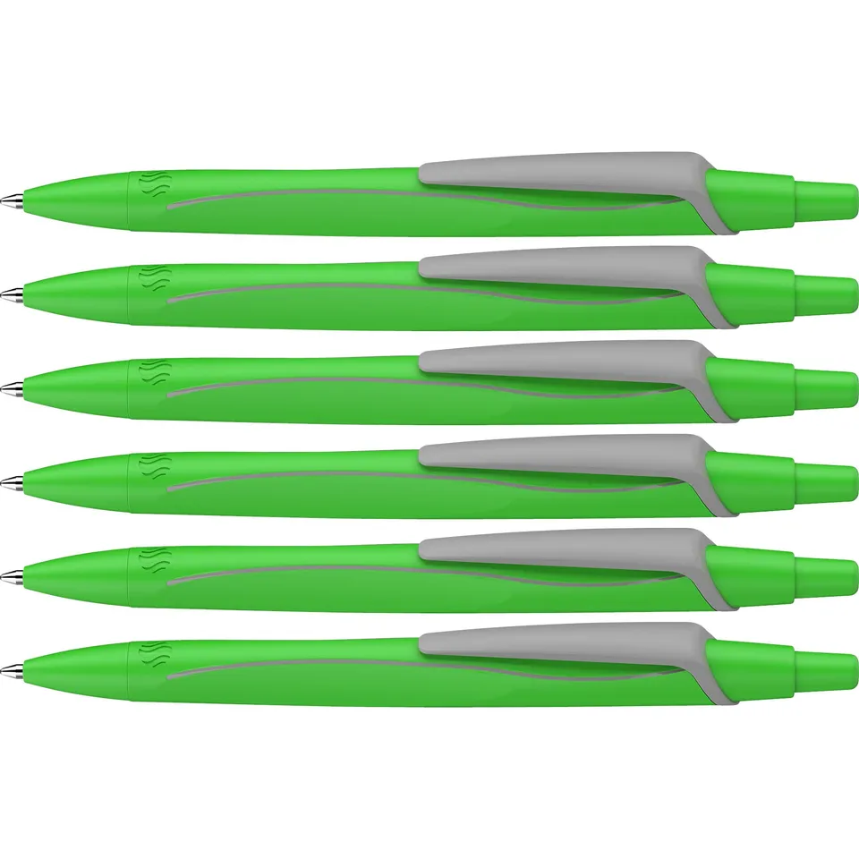 schneider-reco-neon-edition-kugelschreiber-neongr-n-blau-6-st-ck image 1