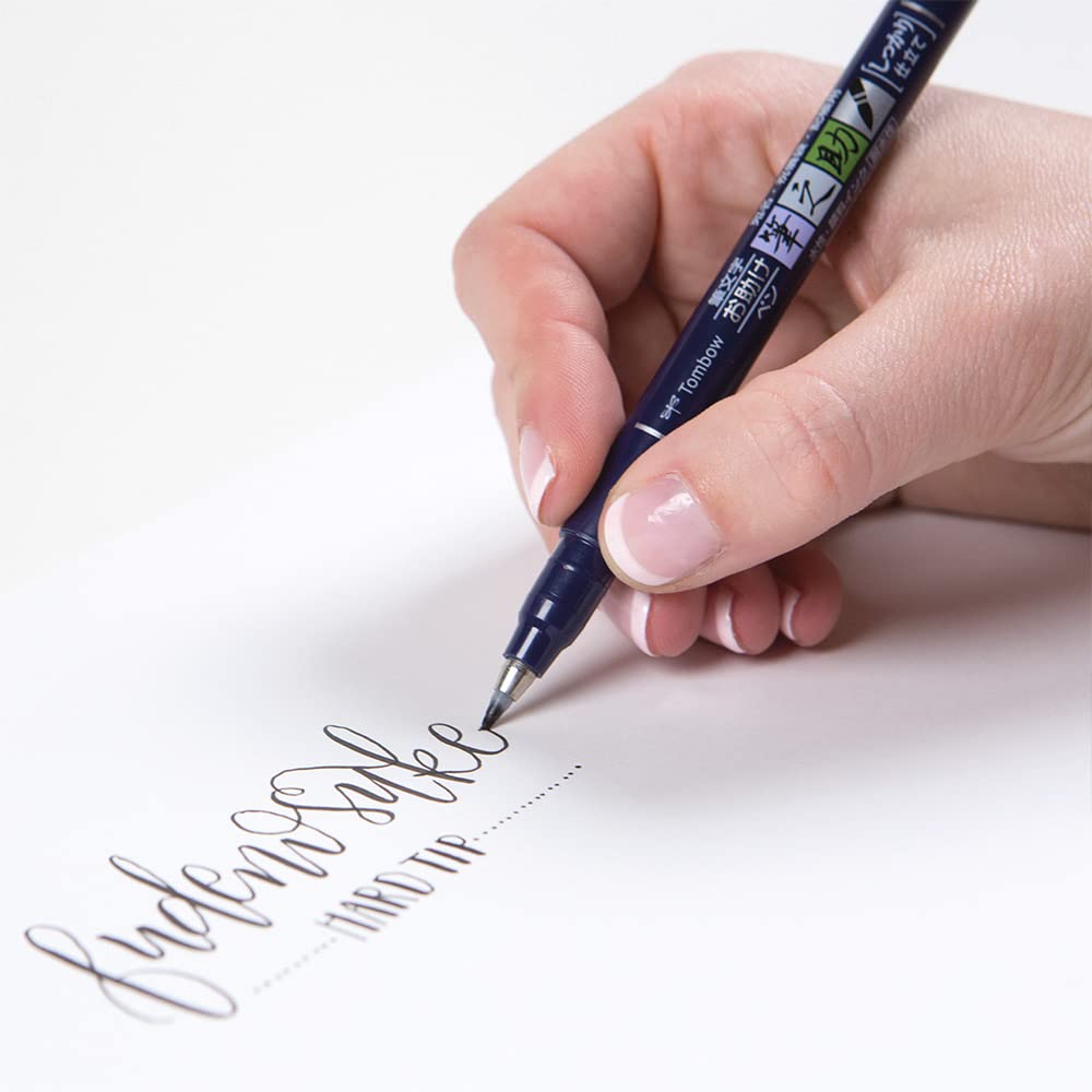 tombow-fudenosuke-ws-bh-brush-pen-mit-harter-spitze-schwarz image 5