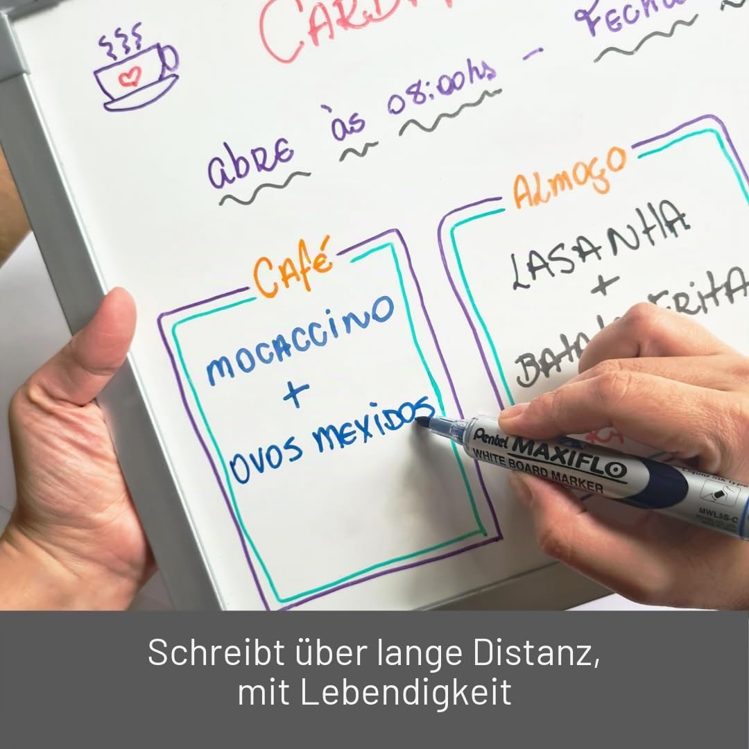 pentel-maxiflo-mwl5m-ao-whiteboard-marker-rundspitze-2-5-mm-schwarz image 3