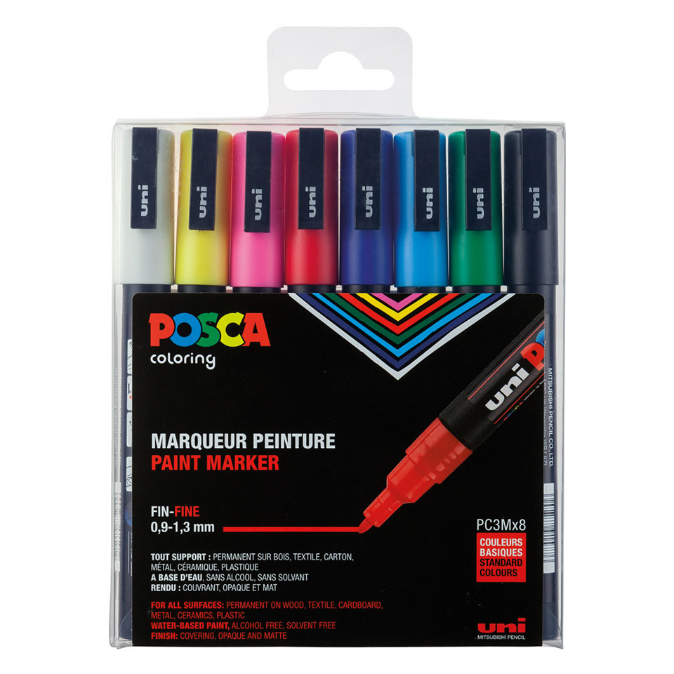 uni-ball-uni-posca-acryl-farbmarker-fein-pc-3m image 3
