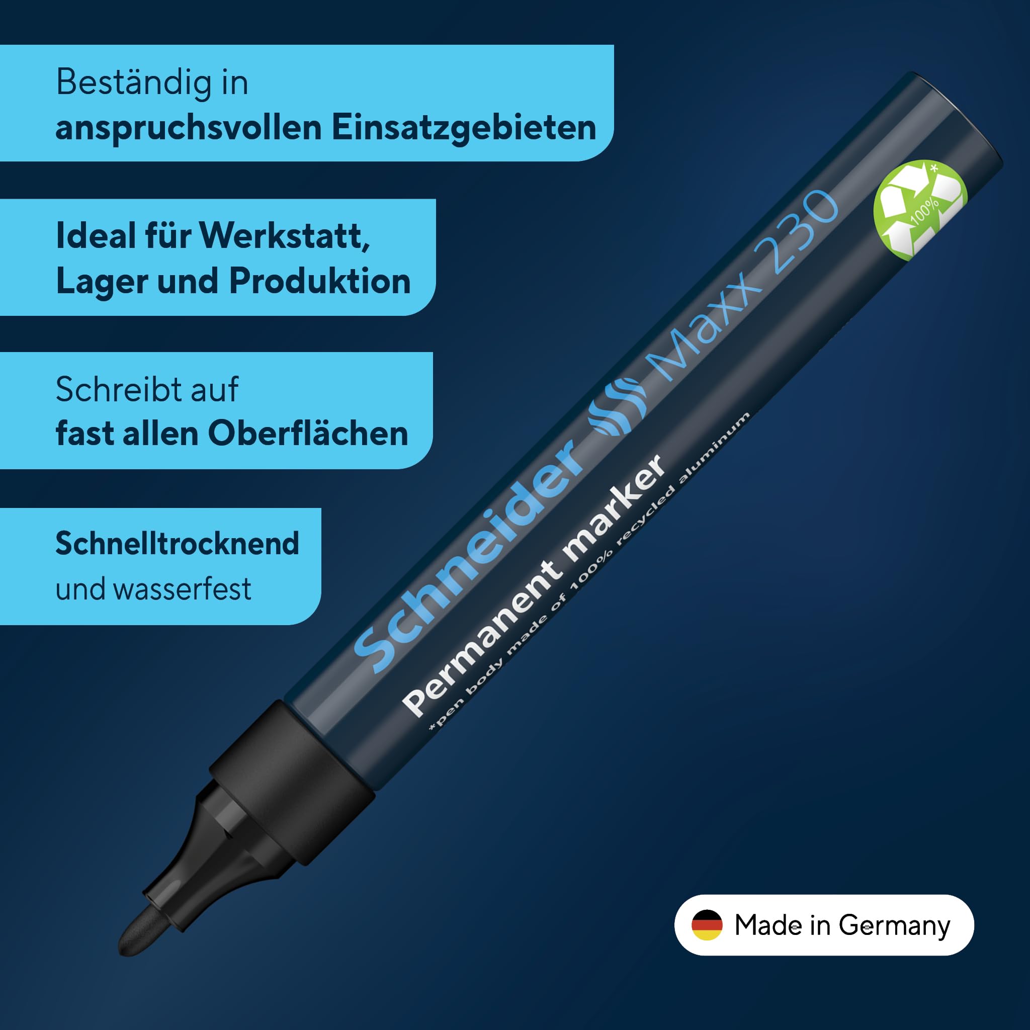 schneider-maxx-230-permanent-marker-rundspitze-1-3-mm-10er-pack-schwarz image 2