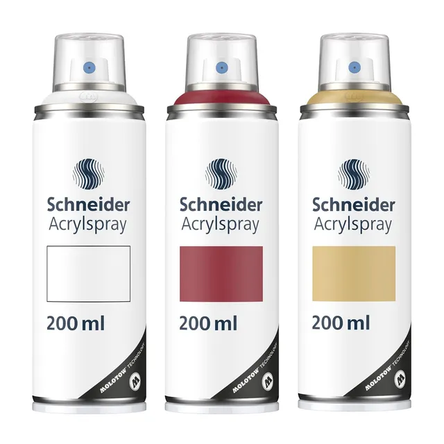 schneider-paint-it-030-supreme-diy-acryllack-3er-set-acryl-spray-3-x-200-ml-wei--3 image 1