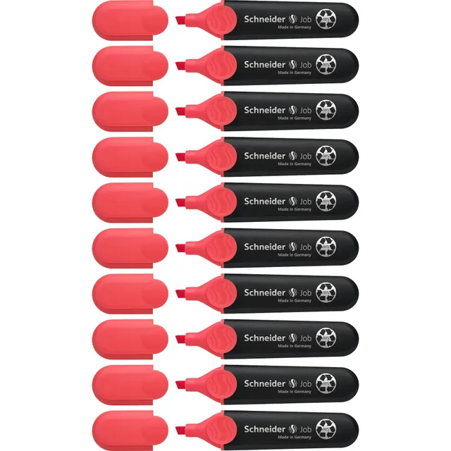 schneider-job-150-textmarker-rot-10er-pack-keilspitze image 1