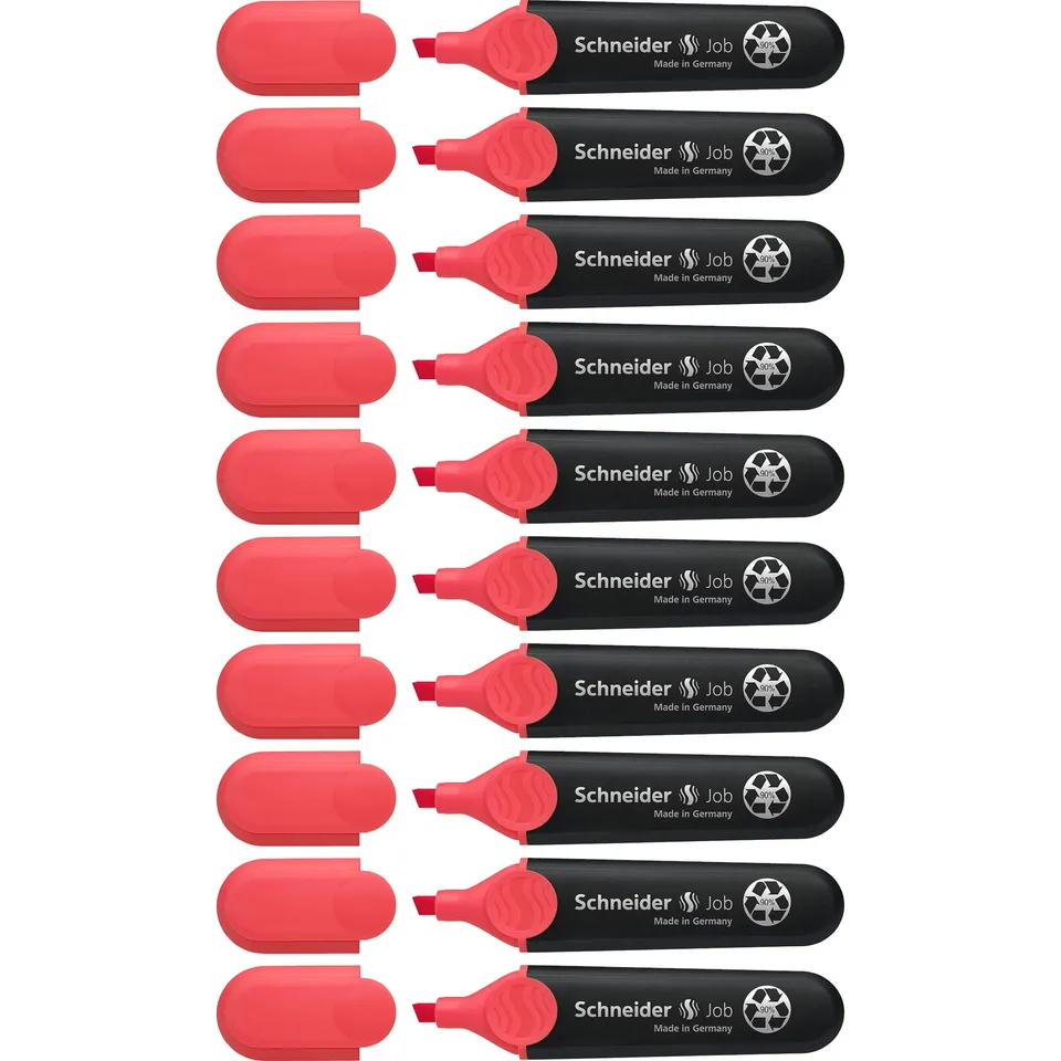schneider-job-150-textmarker-rot-10er-pack-keilspitze image 1