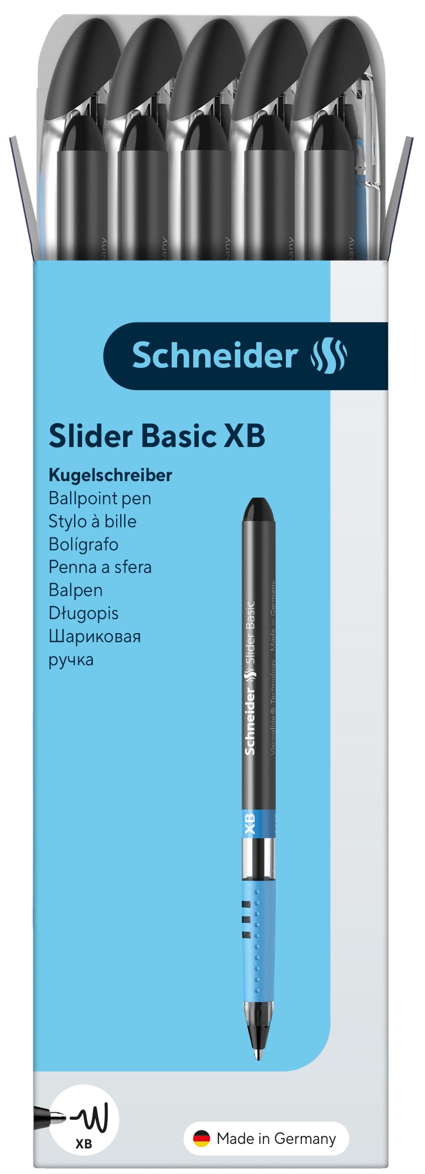 schneider-slider-basic-151201-kugelschreiber-xb-schwarz-10er-pack image 5