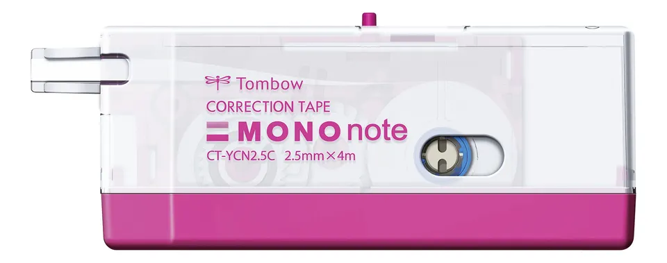 tombow-mono-note-korrekturroller-2-5-mm-x-4-m-pink-seitliches-abrollen image 1