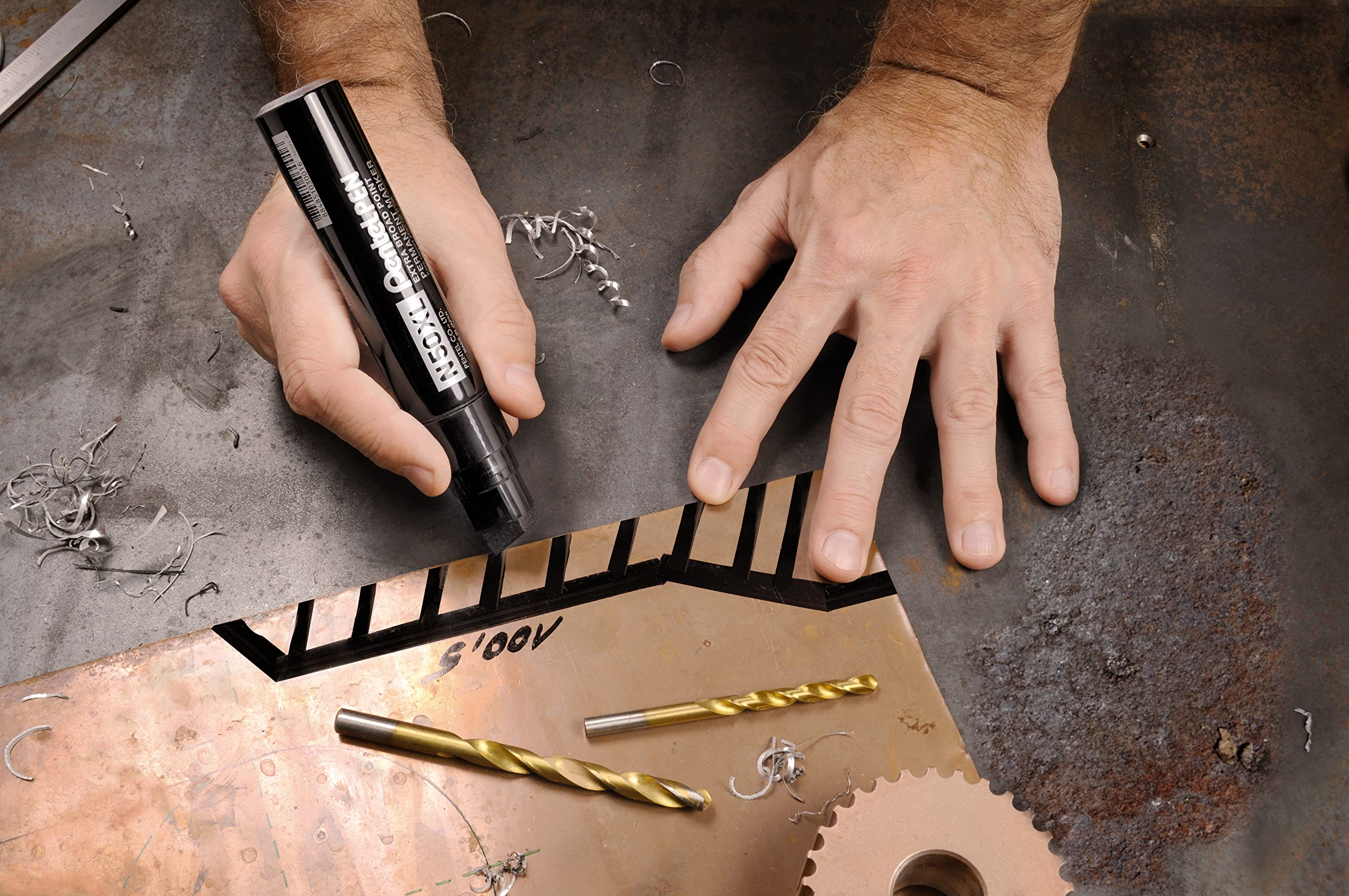 pentel-n50xl-permanent-marker-keilspitze-7-0-17-0-mm-schwarz-1-st-ck image 6