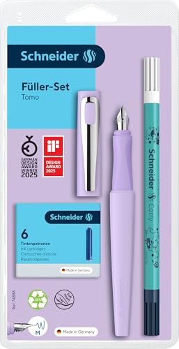 schneider-tomo-schreibset-lavender-f-ller-tintenkiller-6-patronen image 7