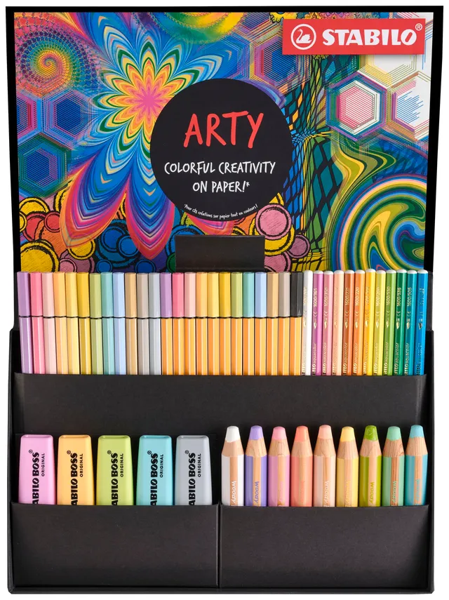 stabilo-arty-creative-set-50-teilig-boss-woody-aquacolor-pen-68-point-88 image 1