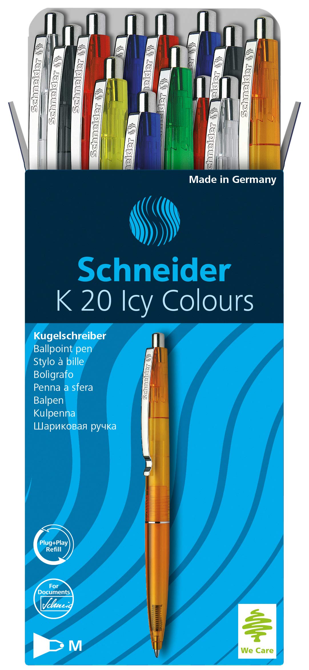 schneider-k20-icy-colours-kugelschreiber-blau-m-20er-pack-sortiert image 2