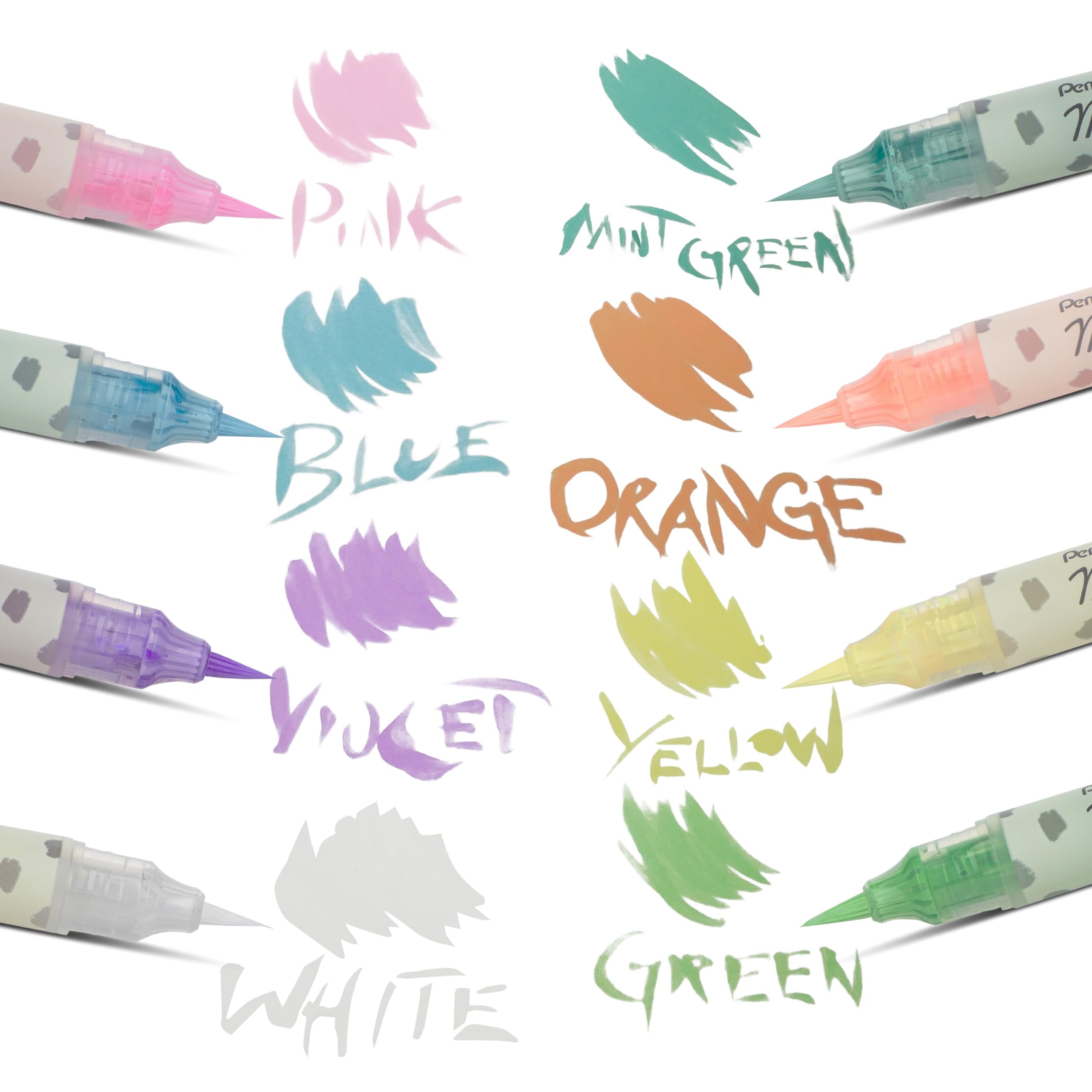 pentel-milky-brush-xgfh-pwx-pinselstift-wei-pastell-1-st-ck-auf-blisterkarte image 6