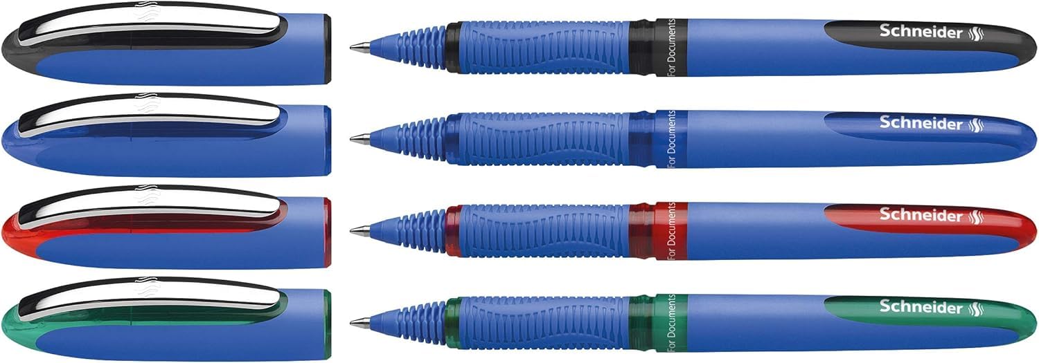 schneider-one-hybrid-c-5-tintenroller-4er-etui-schwarz-blau-rot-gr-n-0-5-mm image 6