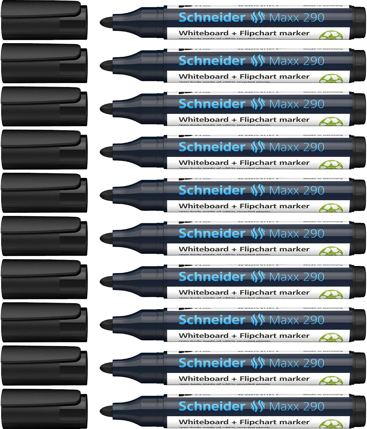 schneider-maxx-290-whiteboard-marker-2-3-mm-10er-pack-schwarz image 1