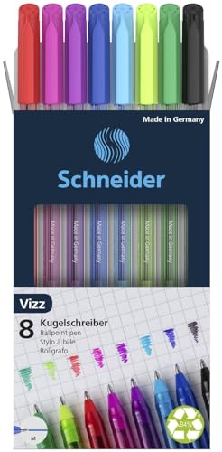 schneider-vizz-kugelschreiber-8er-set-sortiert-gelco-tinte-m image 4