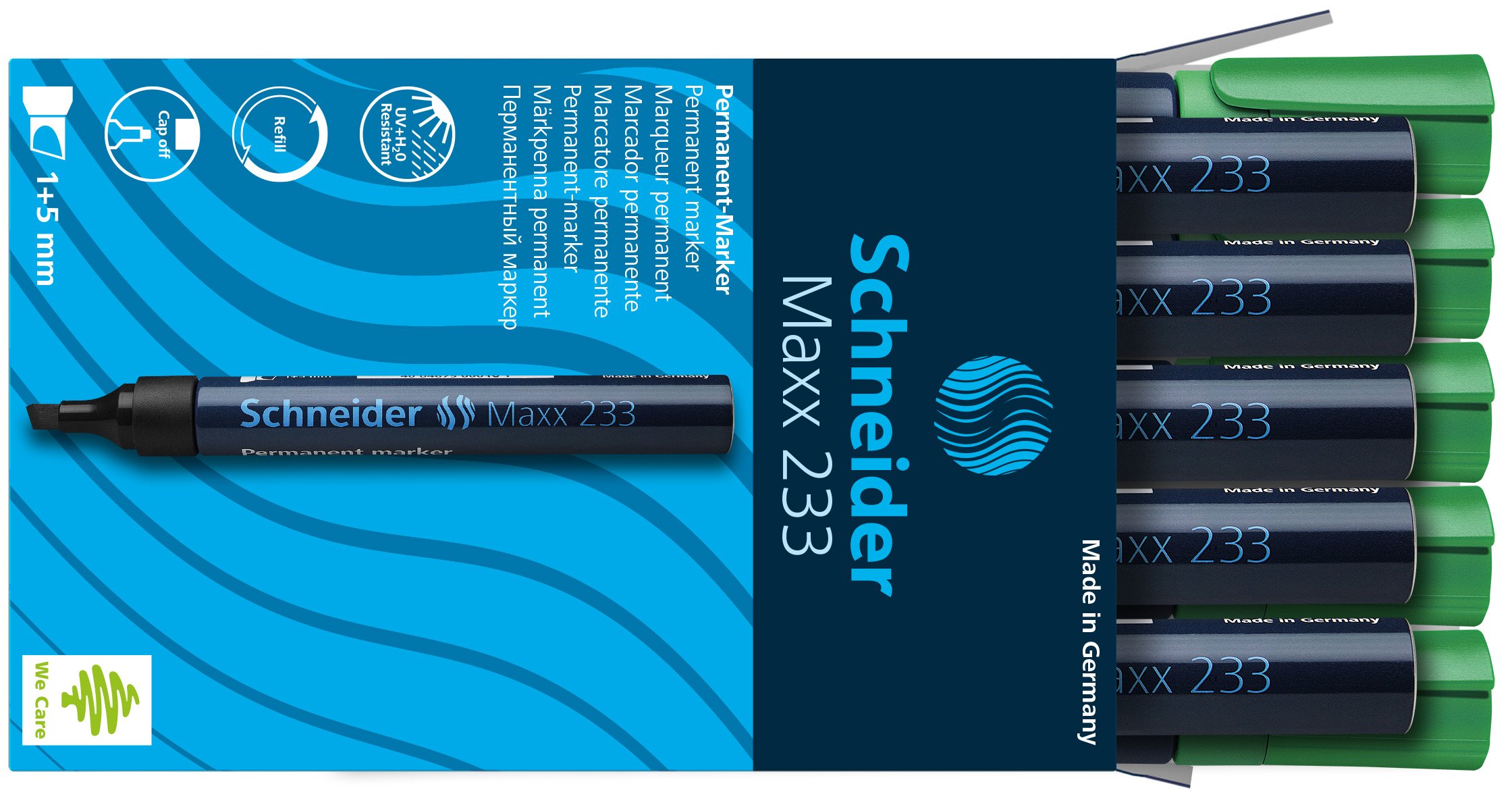 schneider-maxx-233-permanent-marker-keilspitze-1-5-mm-gr-n-10er-pack image 7