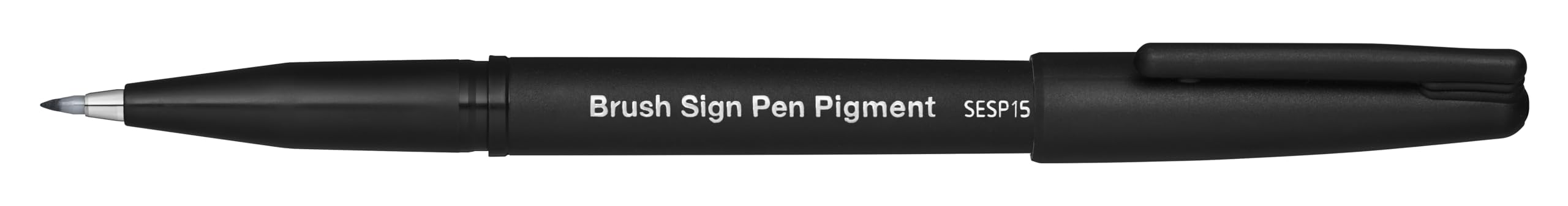 pentel-brush-sign-pen-pigment-sesp15-ax-schwarz-pinsel-fineliner image 1