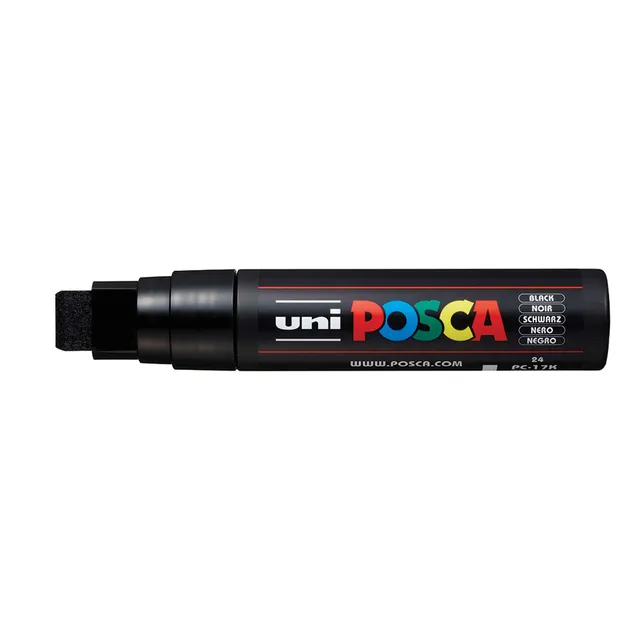 uni-ball-posca-acryl-farbmarker-rechteckspitze-extrabreit-pc-17k image 1