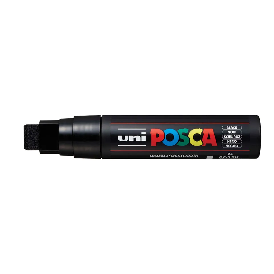 uni-ball-posca-acryl-farbmarker-rechteckspitze-extrabreit-pc-17k image 1
