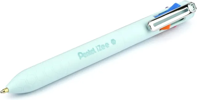 pentel-izee-bxc470-lc-4-farben-kugelschreiber-0-5-mm-orange-hellblau-pink-violet image 1