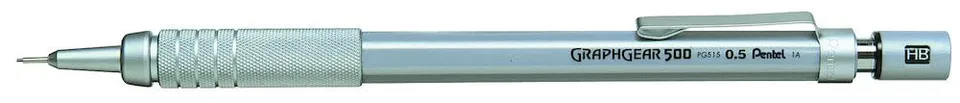 pentel-graphgear-500-pg515-druckbleistift-0-5-mm-hb-mit-metall-griffzone image 1