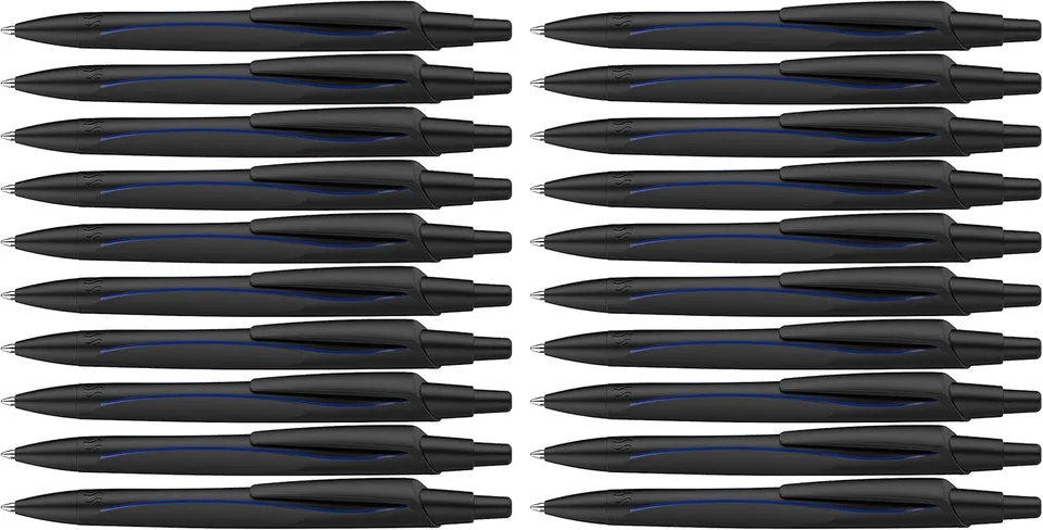 schneider-reco-kugelschreiber-aus-recycling-kunststoff-blau-20er-pack-schwarz image 1