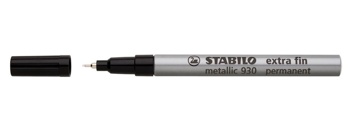 stabilo-metallic-930-permanentmarker-extrafein-gold-einzelstift image 6