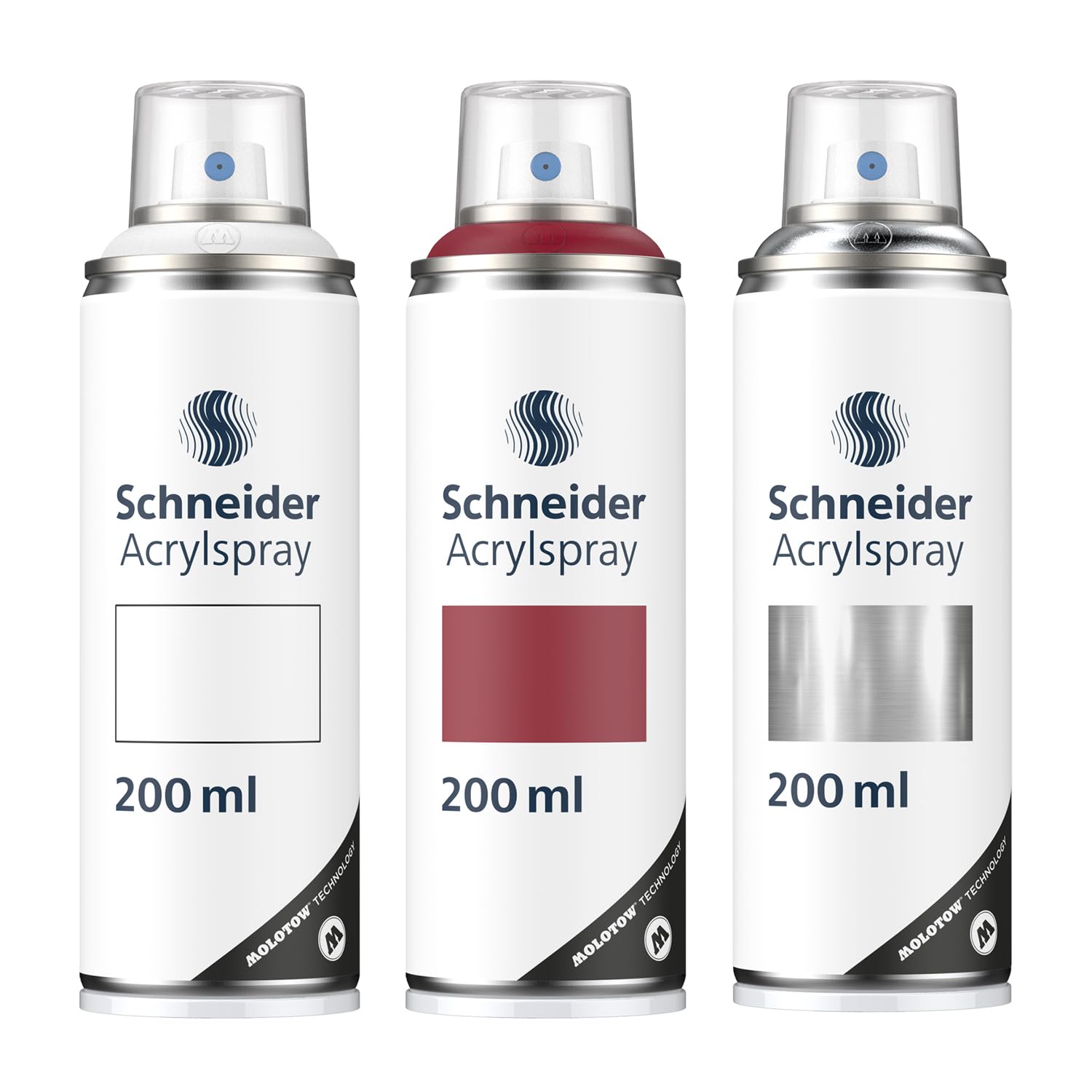 schneider-paint-it-030-supreme-diy-acryllack-3er-set-acryl-spray-3-x-200-ml-wei--2 image 1