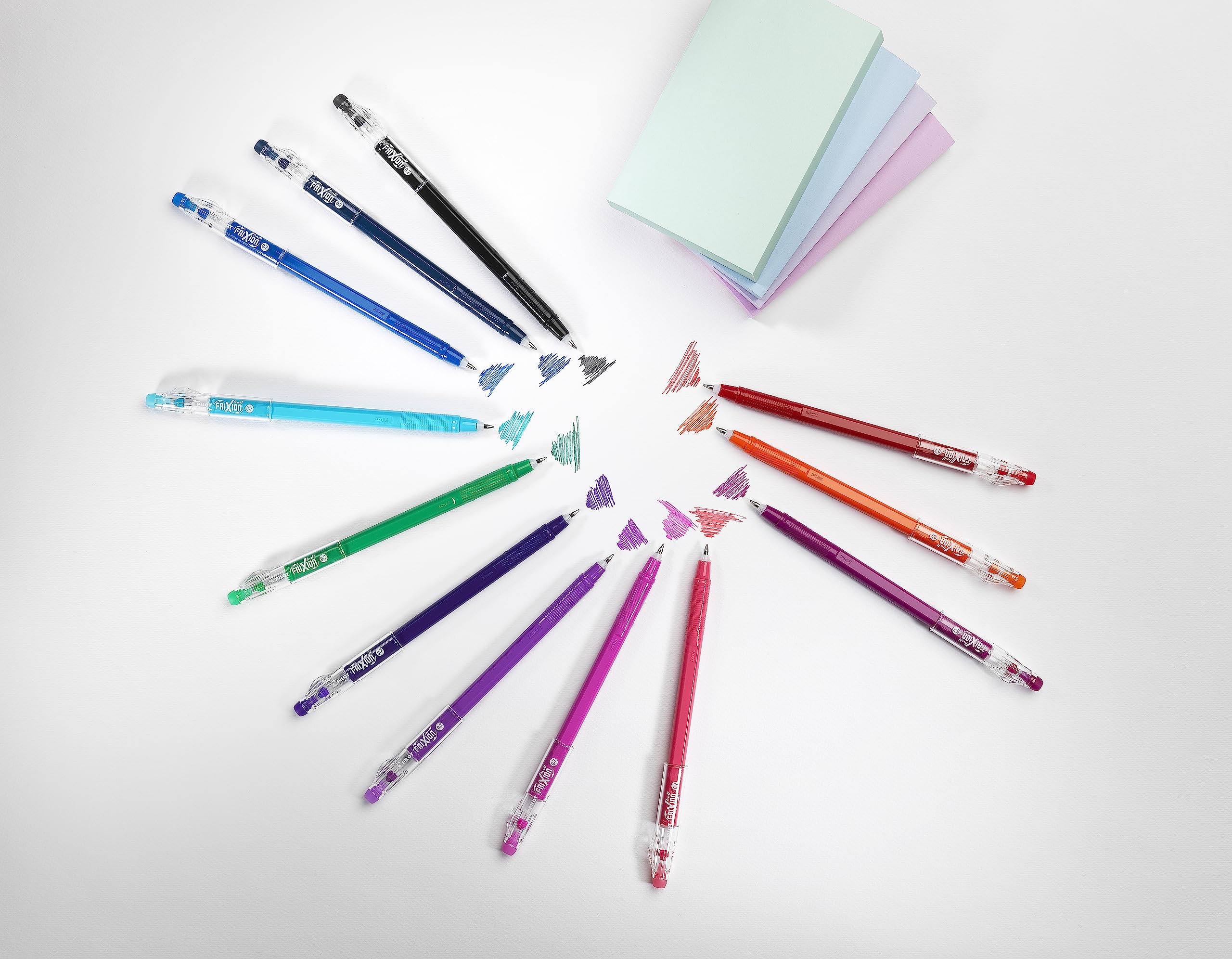 pilot-frixion-ball-stick-gel-tintenroller-blau-12er-set-mittlere-spitze image 7