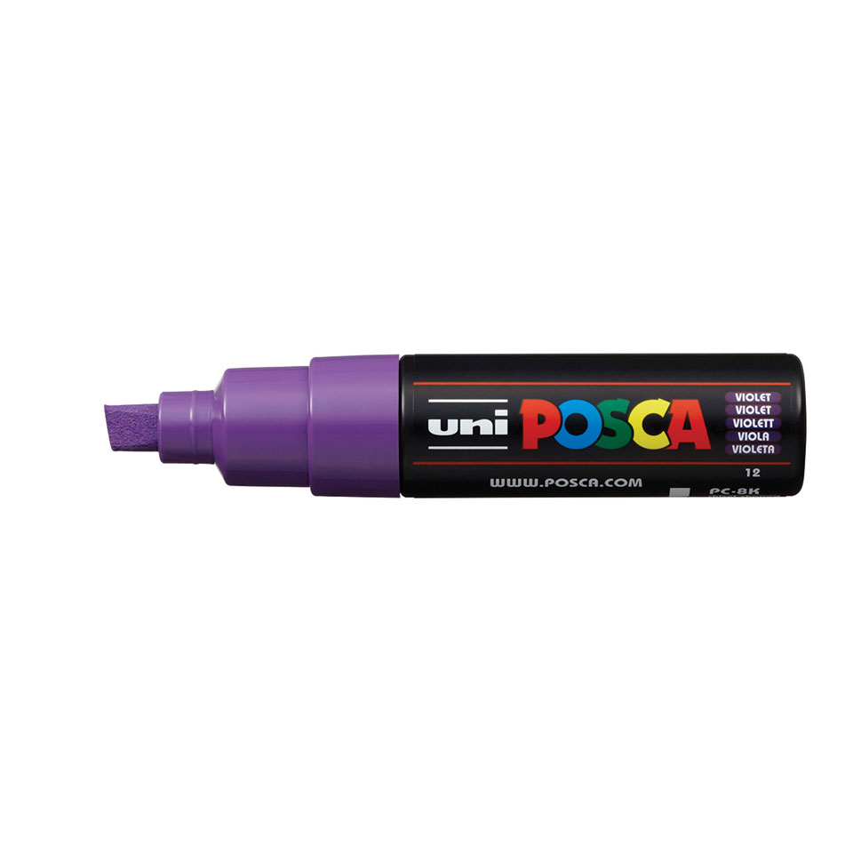 uni-posca-pc-8k-acryl-farbmarker-mit-breiter-keilspitze image 8