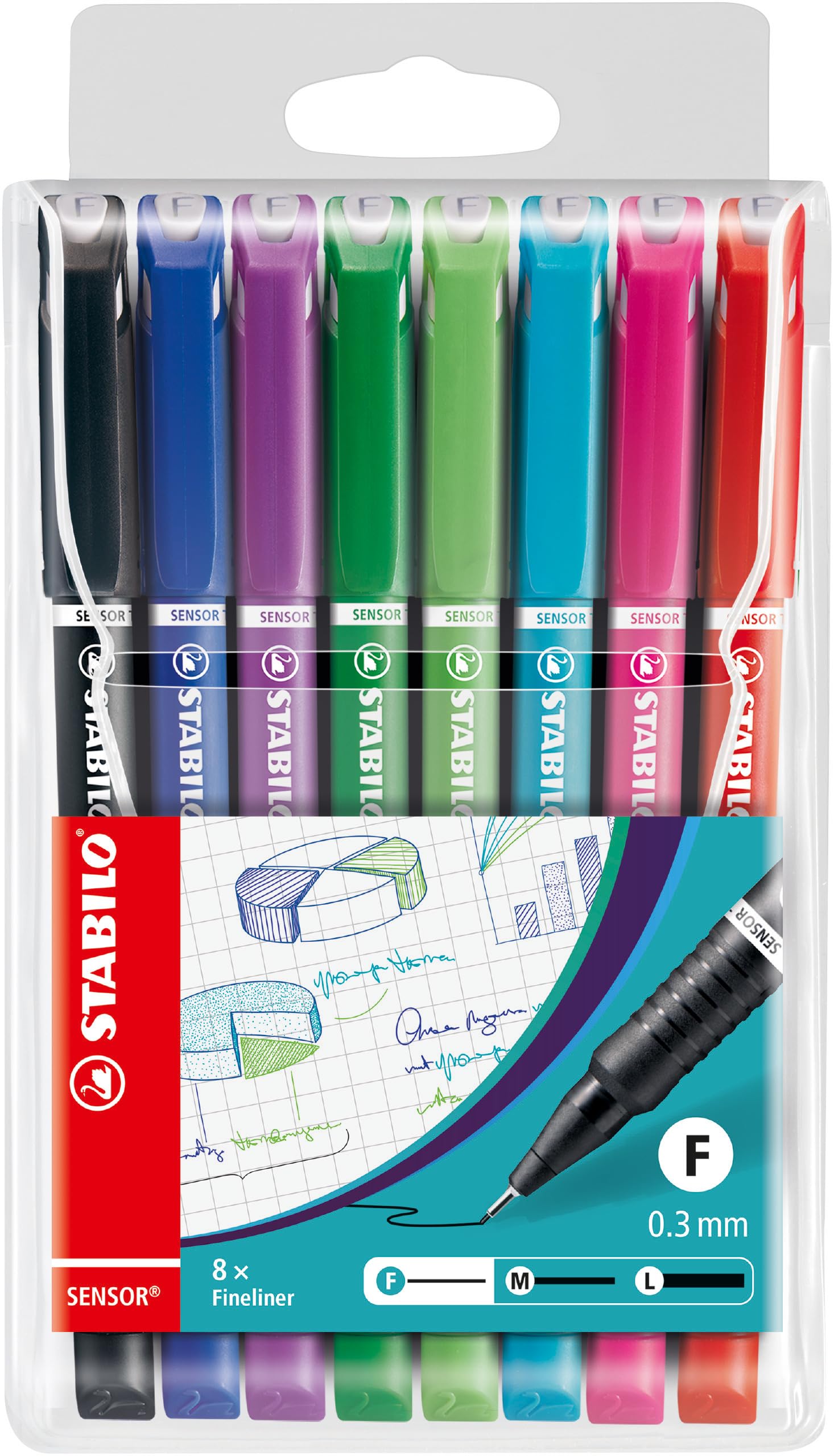 stabilo-sensor-f-fineliner-mit-gefederter-spitze-0-3-mm image 1