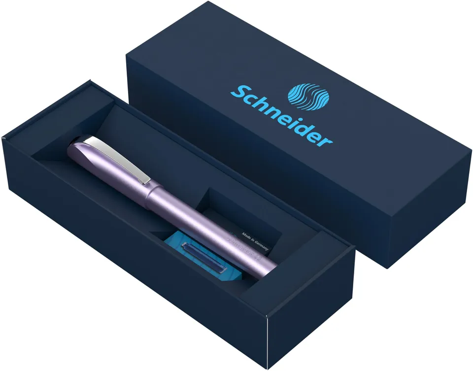 schneider-ceod-shiny-tintenroller-geschenkset-im-kartonetui-lilac-strichst-rke-m image 1