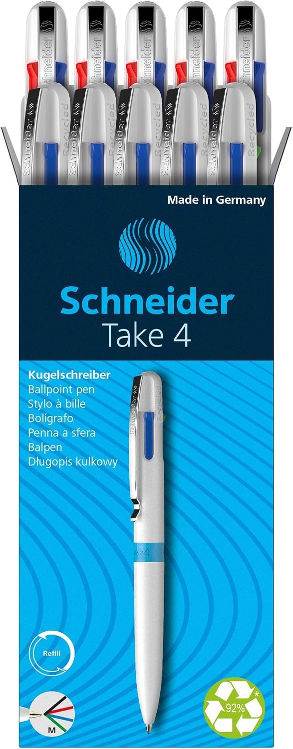 schneider-take-4-mehrfarb-kugelschreiber-4-in-1-wei-hellblau-10-st-ck image 5