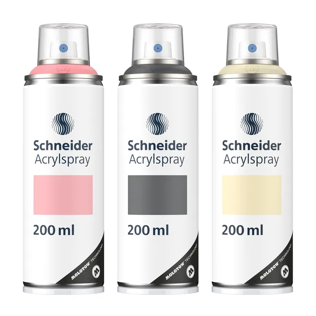 schneider-paint-it-030-supreme-diy-acryllack-3er-set-rose-dark-grey-oat-pastel-a image 1