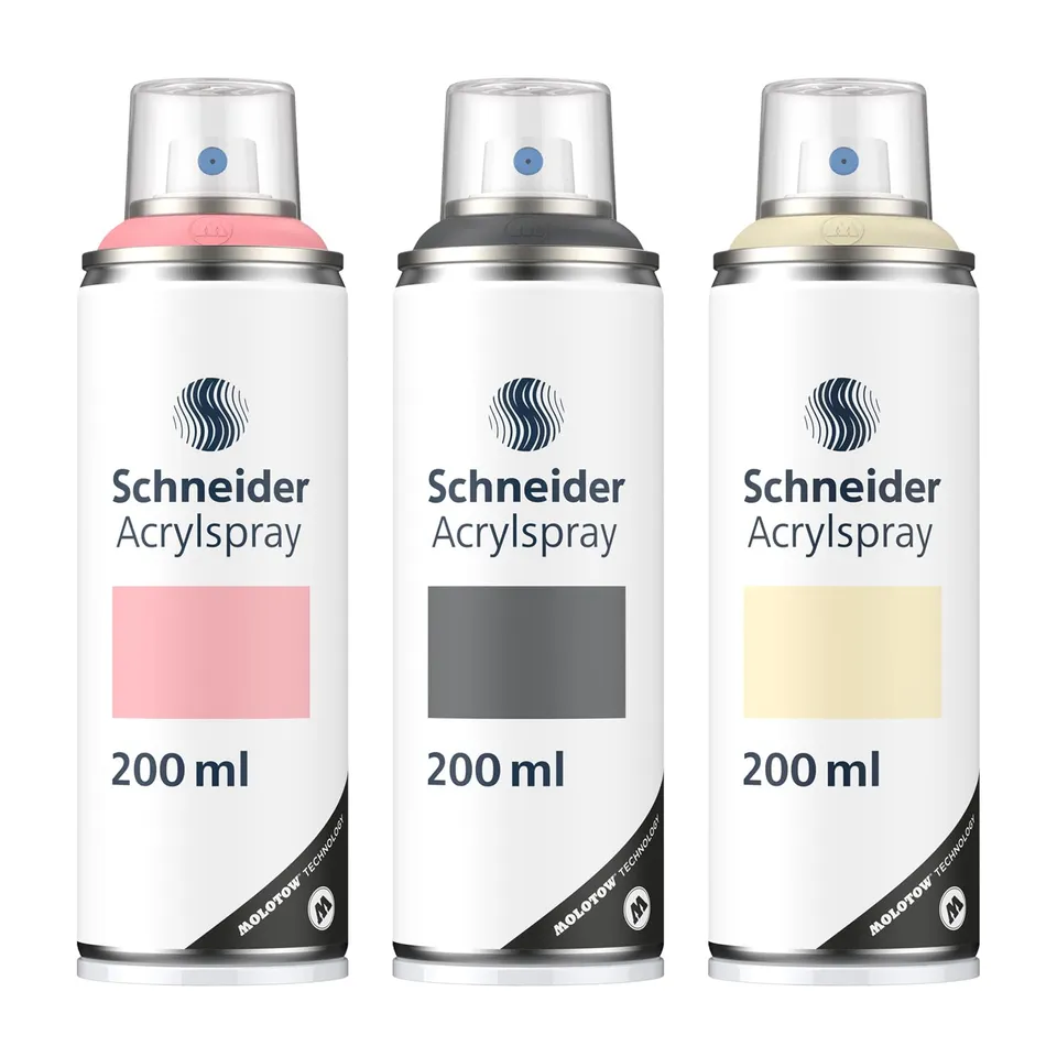 schneider-paint-it-030-supreme-diy-acryllack-3er-set-rose-dark-grey-oat-pastel-a image 1