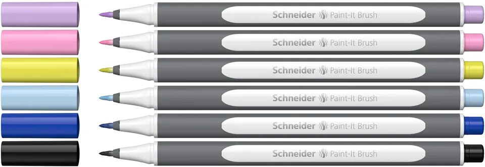schneider-paint-it-070-brushpen-set-1-6-pinselstifte-sortiert image 1