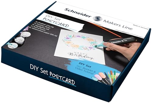 schneider-diy-set-postkarte-kreativset-mit-stiften-aquarellpapier-und-anleitung image 8