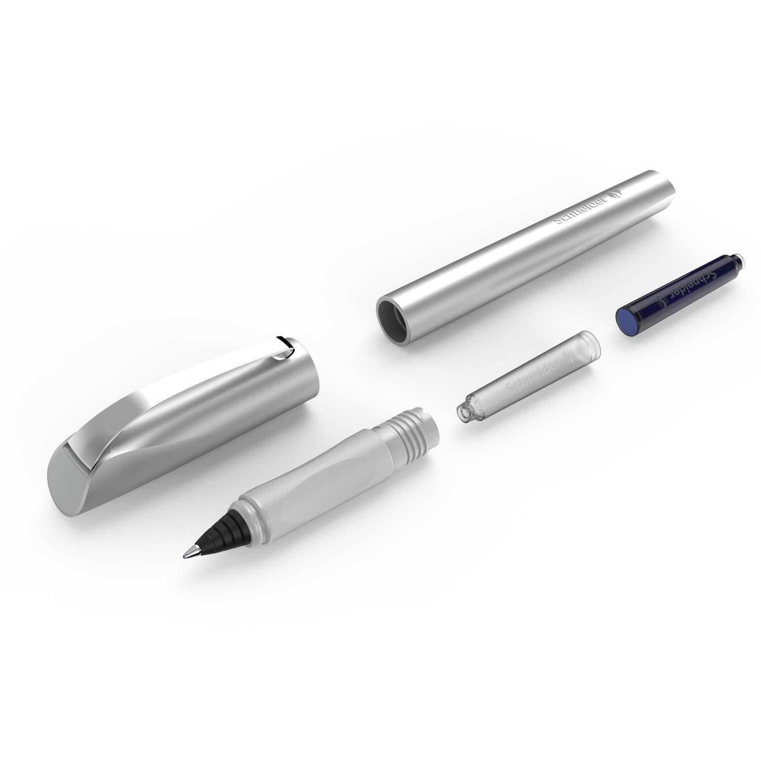 schneider-ceod-shiny-tintenroller-m-stone-grey-inkl-patrone-k-nigsblau image 4