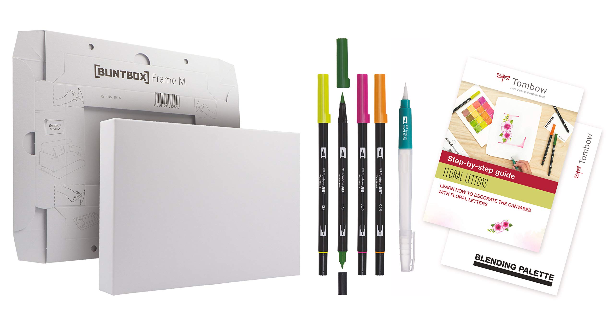 tombow-abt-canvas-set-2-watercoloring-florale-buchstaben image 3