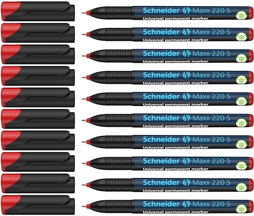 schneider-maxx-220-s-universal-marker-rot-10er-pack-permanent-0-4-mm-superfein image 6