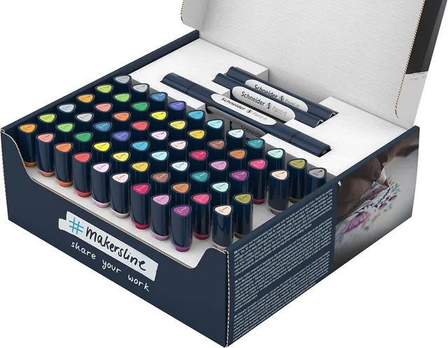 schneider-paint-it-040-twinmarker-komplettset-72-teilig-brushspitze-1-0-mm-runds image 1