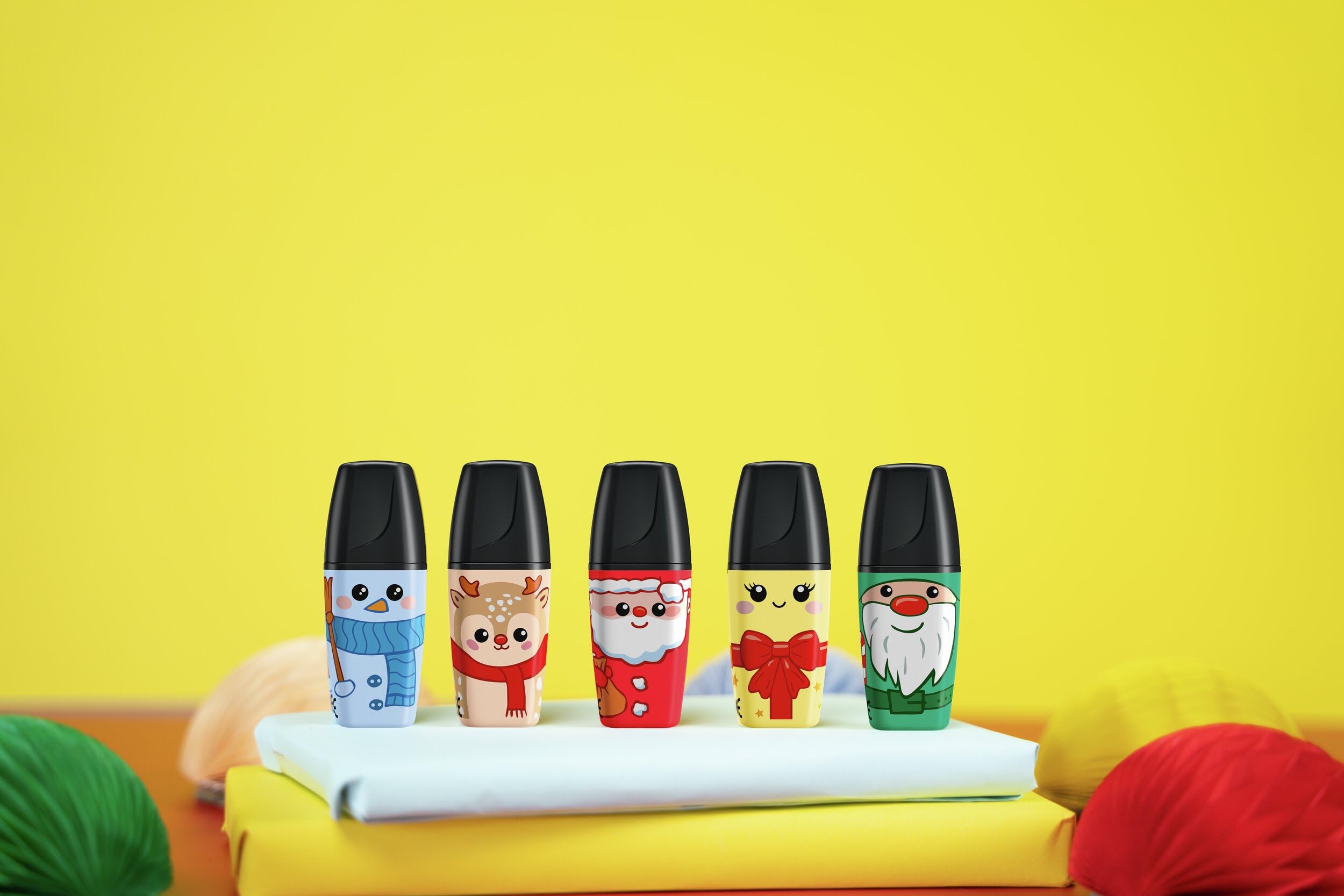 stabilo-boss-mini-frosty-friends-textmarker-5er-set-mini-mit-geschenkanh-ngern image 5