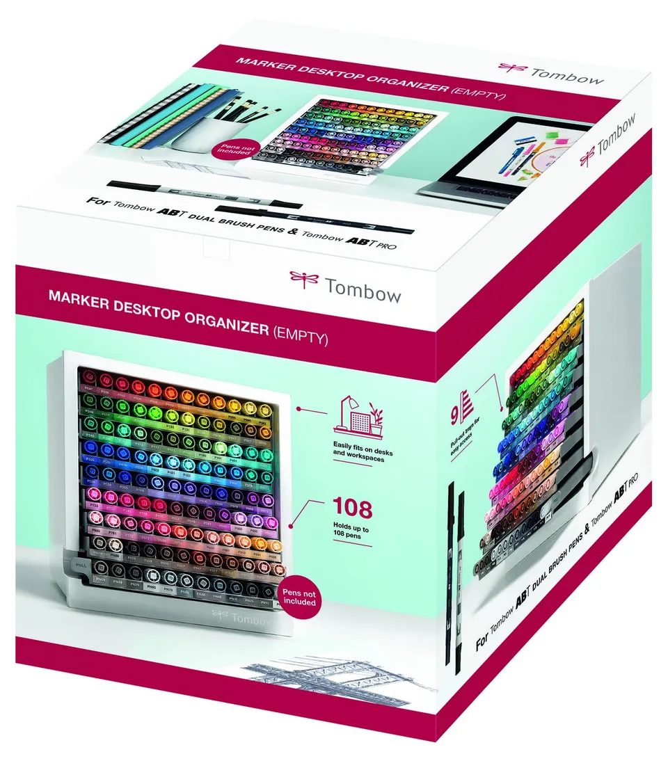 tombow-orga-108c-schreibtisch-organizer-leer-f-r-108-stifte image 1