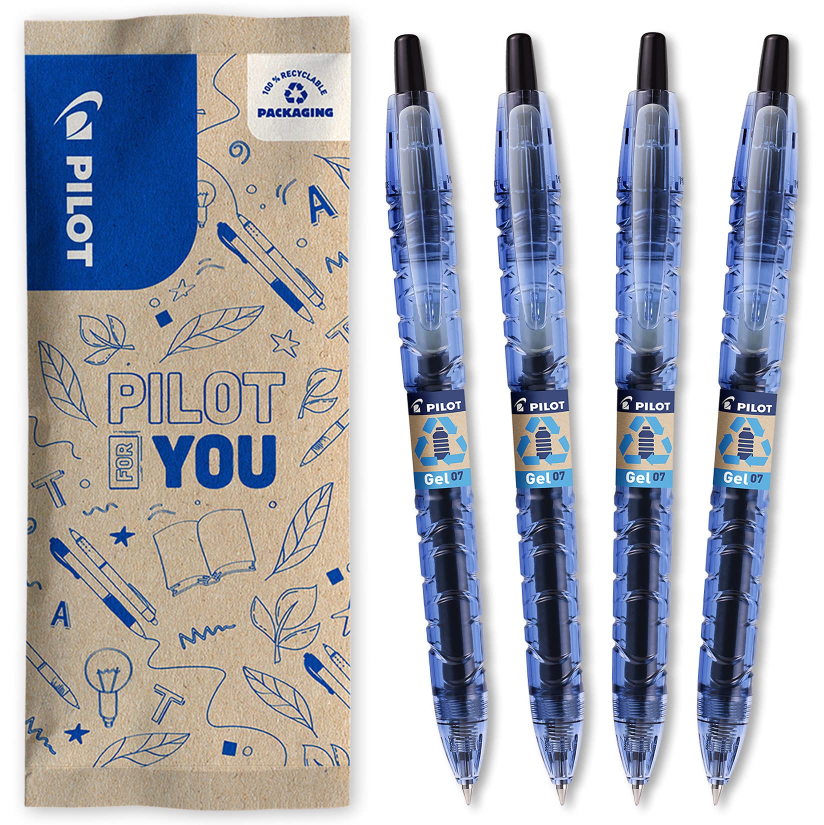 pilot-b2p-gel-tintenroller-schwarz-mittel-10-stifte-5-nachf-llungen-5-gratis image 8