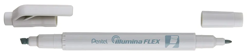 pentel-illumina-flex-slw11p-textmarker-pastell-10er-set-doppelspitze-grau image 1