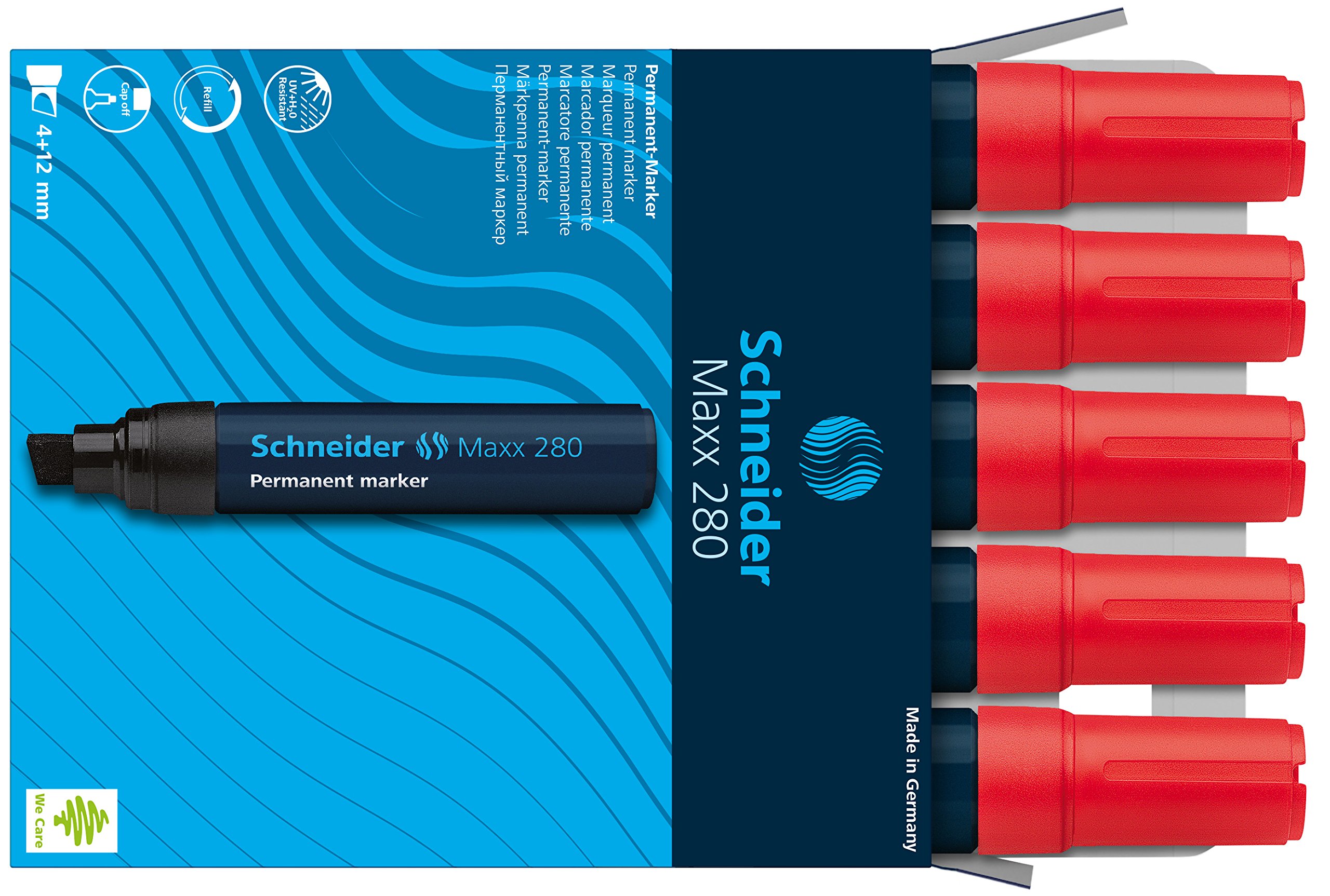 schneider-maxx-280-permanent-marker-keilspitze-4-12-mm-5er-rot image 4