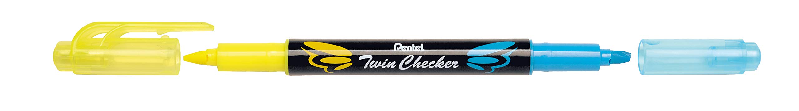 pentel-slw8-4-twinchecker-textmarker-doppelspitze-4er-set-sortiert image 6